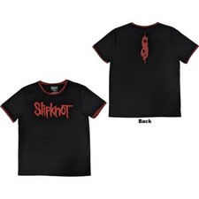 Slipknot 'Logo' Black Ringer  T shirt - NEW