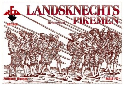 Redbox Landsknechts (Pikemen), 16th Century