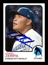 2022 Topps Heritage #650 Angel Zerpa HAND SIGNED AUTO