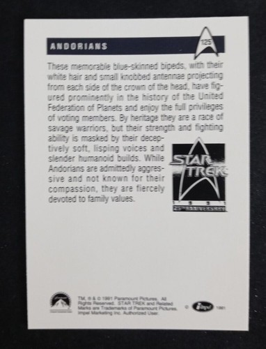 1991 Impel Star Trek 25th Anniversary Series 1 Cards (Pick Your Card) - Picture 251 of 321