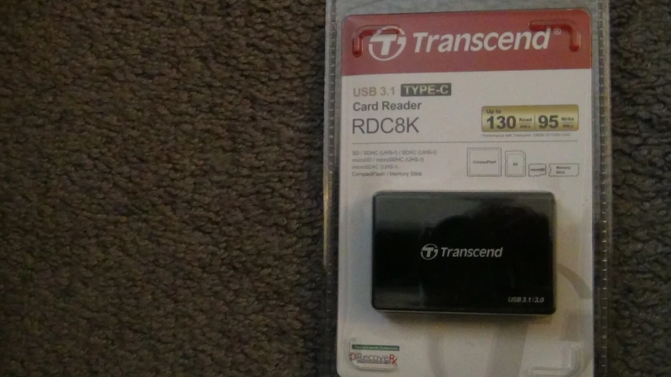 3 Transcend RDC8 Card Reader USB3.1 for CF/SD/SDHC/SDXC/Micro SD SDHC SDXC US - Image 3 of 4