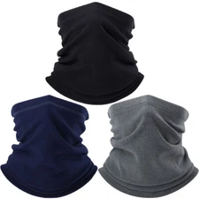 Neck Warmer Neck Gaiter Polar Fleece Neck Scarf Winter Neck Cover Ski Tube Scarf