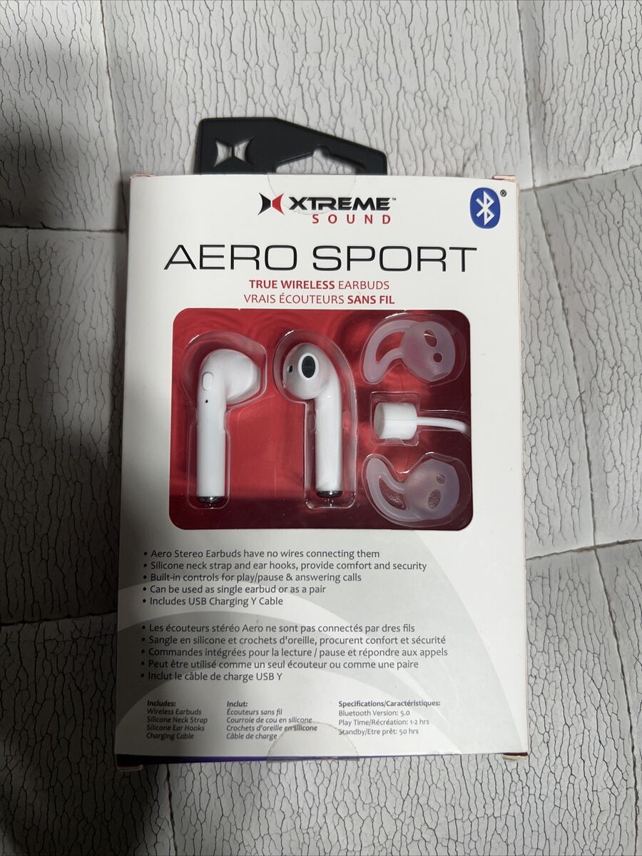 Aero Sport (Blanco) Xtreme Sound True Auriculares inalámbricos (Aero Sport  (blanco) Xtreme Sound True Wireless Earbuds)