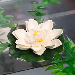 Détails Sur Artificielle Fausse Lotus Nénuphar Flottant Fleur Piscine Jardin Plante Ornement Afficher Le Titre Dorigine