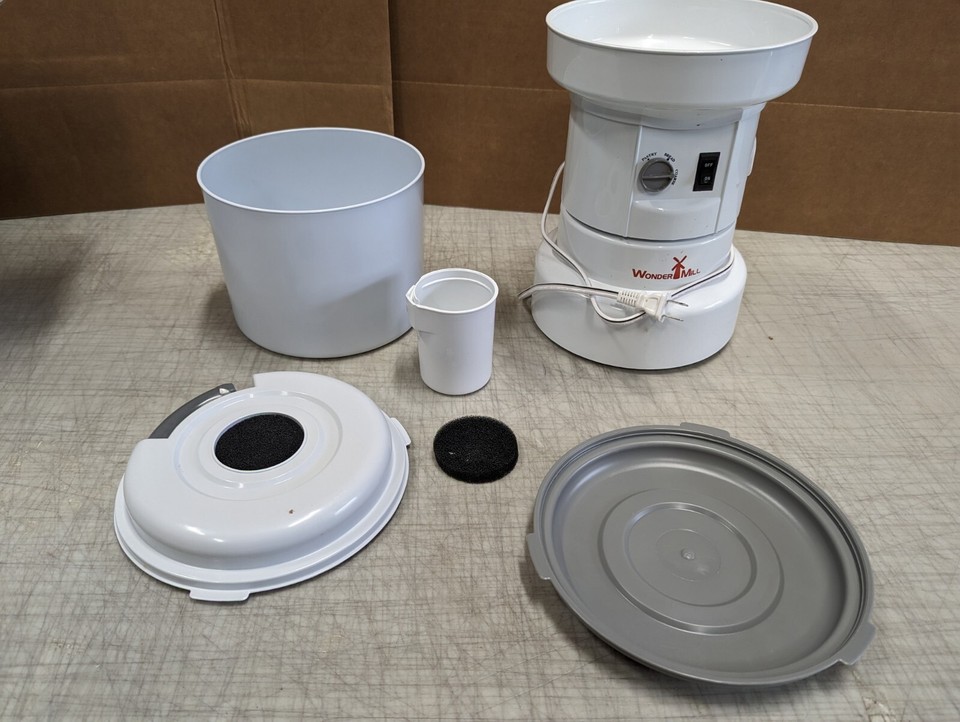 WonderMill Powerful High Speed Electric Grain Mill Grinder White 798304043747 eBay