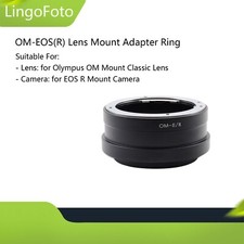 OM-EOS Lens Adapter Ring for Olympus OM Mount Lens to for EOS R RF Mount Camera