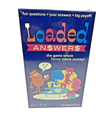 BOARD GAME - LOADED ANSWERS 4-6 Player Party Game Ages 12+ SEALED NEW