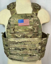 Velocity Systems Mayflower Multicam L/XL Plate Carrier + Ceradyne Armor Large