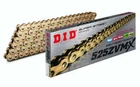 DID 525 ZVMX Extreme Heavy Duty Gold X-Ring Chain 114 Links, With Joining Link