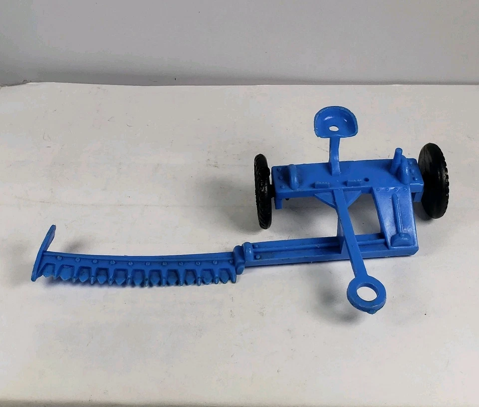 Vintage Marx Plastic Sickle Mower Only Blue INCOMPLETE - Image 1 of 4