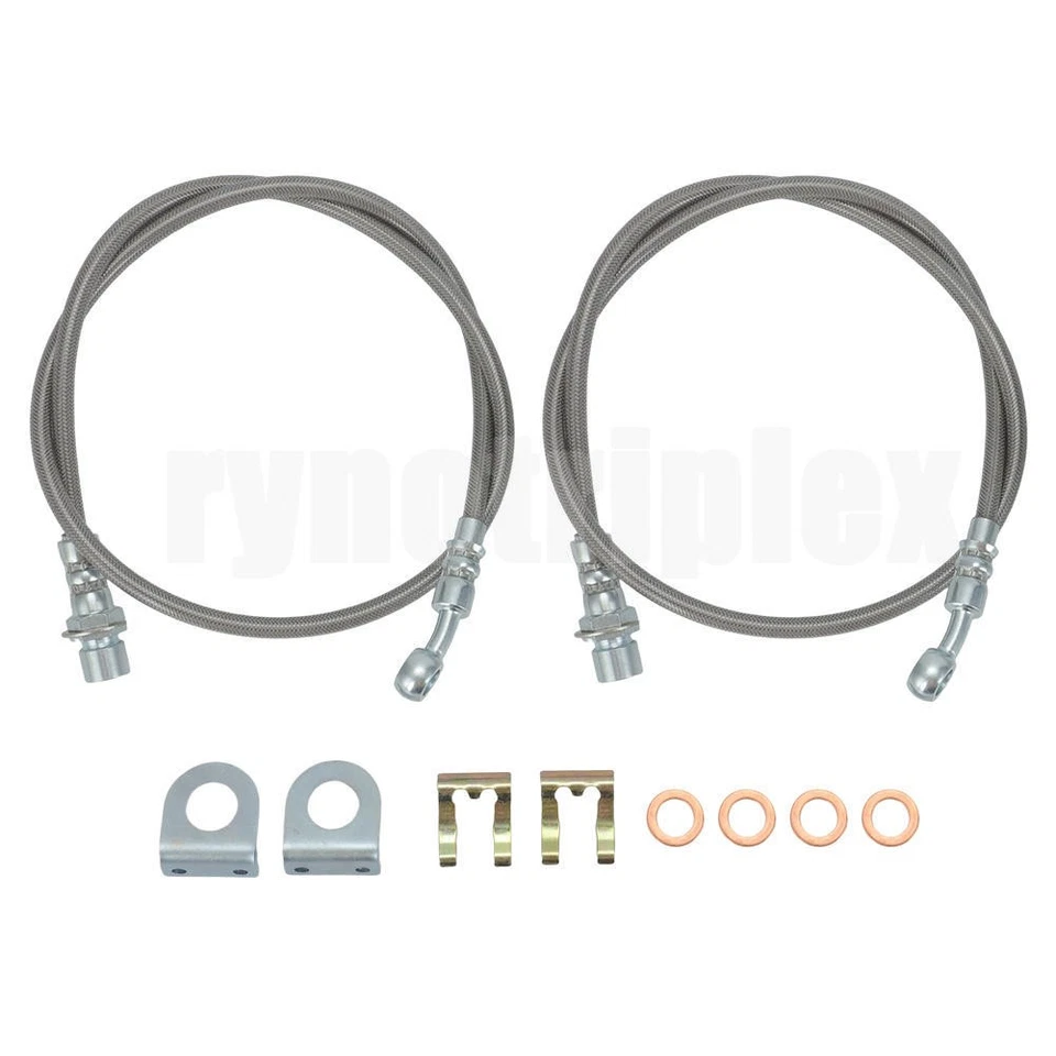 Stainless Steel Extended Brake Lines For 99-07 Silverado Sierra 1500 Left Right Foto 2 de 4
