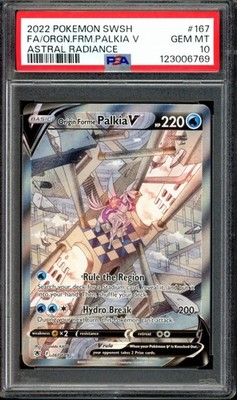 PSA 10 Origin Forme Palkia V Alt Art 167/189 Astral Radiance