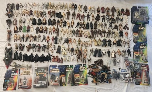 Large Hasbro Kenner Star Wars Figure & Accessory Lot