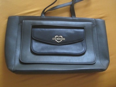 Handtasche LOVE MOSCHINO Damentasche grün schwarz Henkeltasche Damen