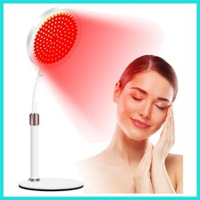 Red Light Therapy with Base for Face and Neck, 140LEDs Therapy Red Light for ...