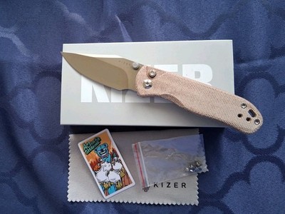 *NEW*  KIZER - Drop Bear 2  w/ Nitro-V Blade & Micarta Handle - V3619.2CC1