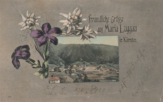 AK Maria LUGGAU 1908 "Postablage WEIDEN"