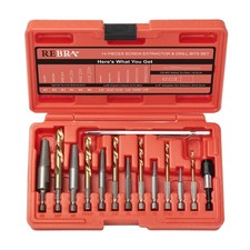 Screw Extractor And Left-Hand Drill Bit Set, Easy Out Broken Bolt Remover Revers