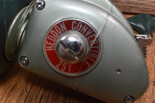Vintage Heddon Convertible 251 Precision Spinning Fishing Reel in Original Box - Bild 3 von 11