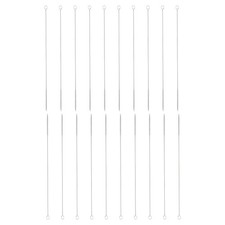 20Pcs Straw Cleaner Brush Set 12 Inch Length 5mm OD Nylon Bristles, White
