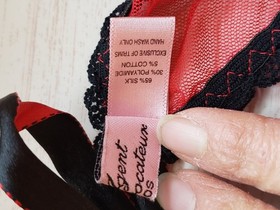 Agent Provocateur Red Black Side Ties- O/S