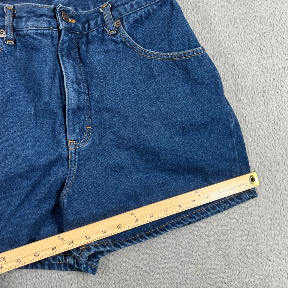 Pantalones Cortos Vintage Mamá Jean Talla 12 29" Newport News Jeanology Azul Denim Foto 2 de 4