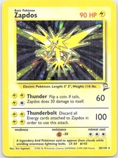Zapdos 20/130 Holo Rare Base Set 2 Pokemon Lightly Played on eBay
