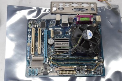 Gigabyte GA-G41MT-S2PT Intel Motherboard LGA 775 E8400 CPU 8GB DDR3 RAM Combo