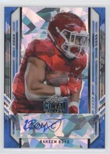 2021 Leaf Metal Draft Portrait Blue Crystals 24/25 Rakeem Boyd #PA-RB1 Auto 4xw