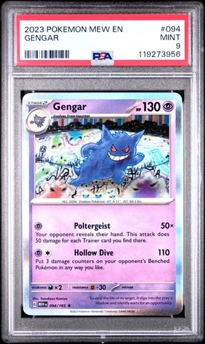 2023 POKEMON MEW EN-151 #094 GENGAR PSA 9