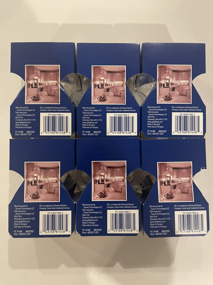 6-GE 40W 410 Lumen 3 1/8 Inches Vanity Light Bulb Warm Medium Ships WIthin 24hrs - Image 3 of 4