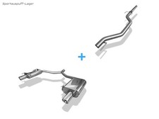Fox RE-LI Racinganlage VAR2 Opel Vectra C inkl. GTS je 90mm rund mit Absorber