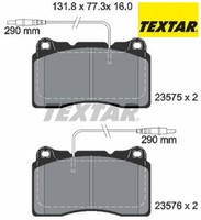Textar 2357501 Bremsbelagsatz FüR Scheibenbremse Bremsbelagsatz