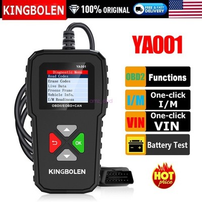 2026 KINGBOLEN YA001 OBD2 Scanner Check Engine Fault Diagnostic Tool Code Reader