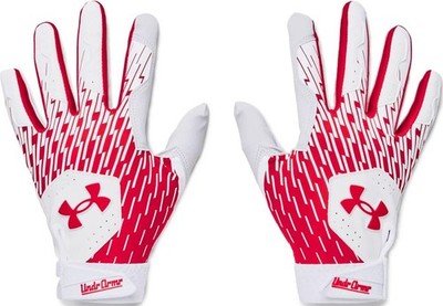 Large Red And White Sport Activity Gloves With Durable Grip And Breathability