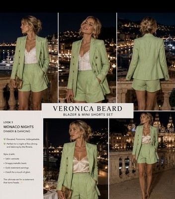 Veronica Beard size 6 Linen Blazer With Matching  Short Set