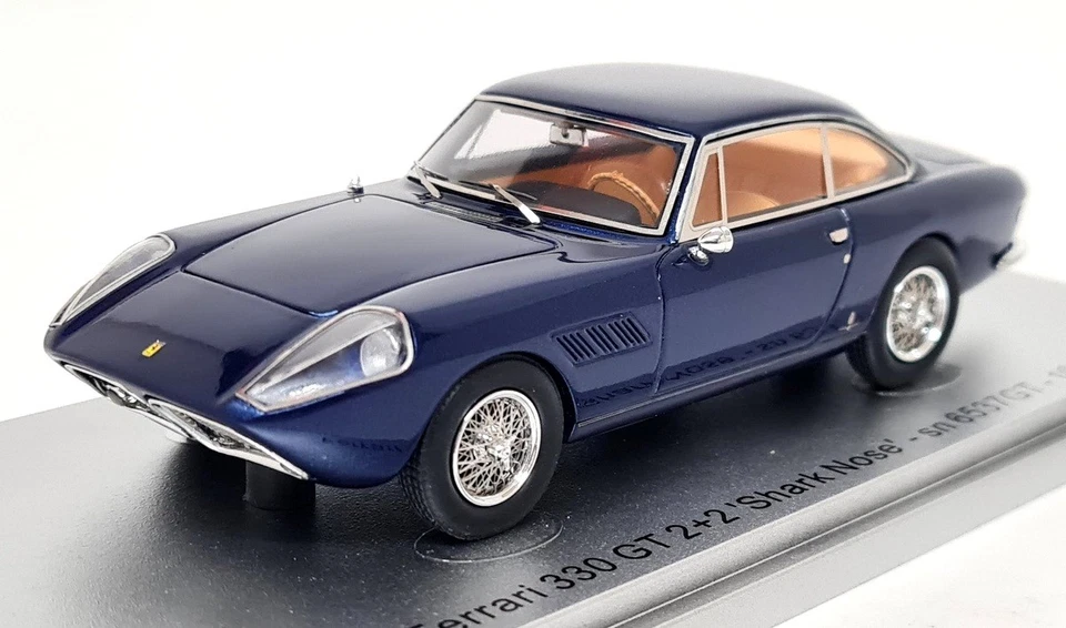 Kess 1/43 Ferrari 330 GT 2+2 Shark Nose sn 6537 Metallic Blue 65 Resin Model Car - Image 4 of 4
