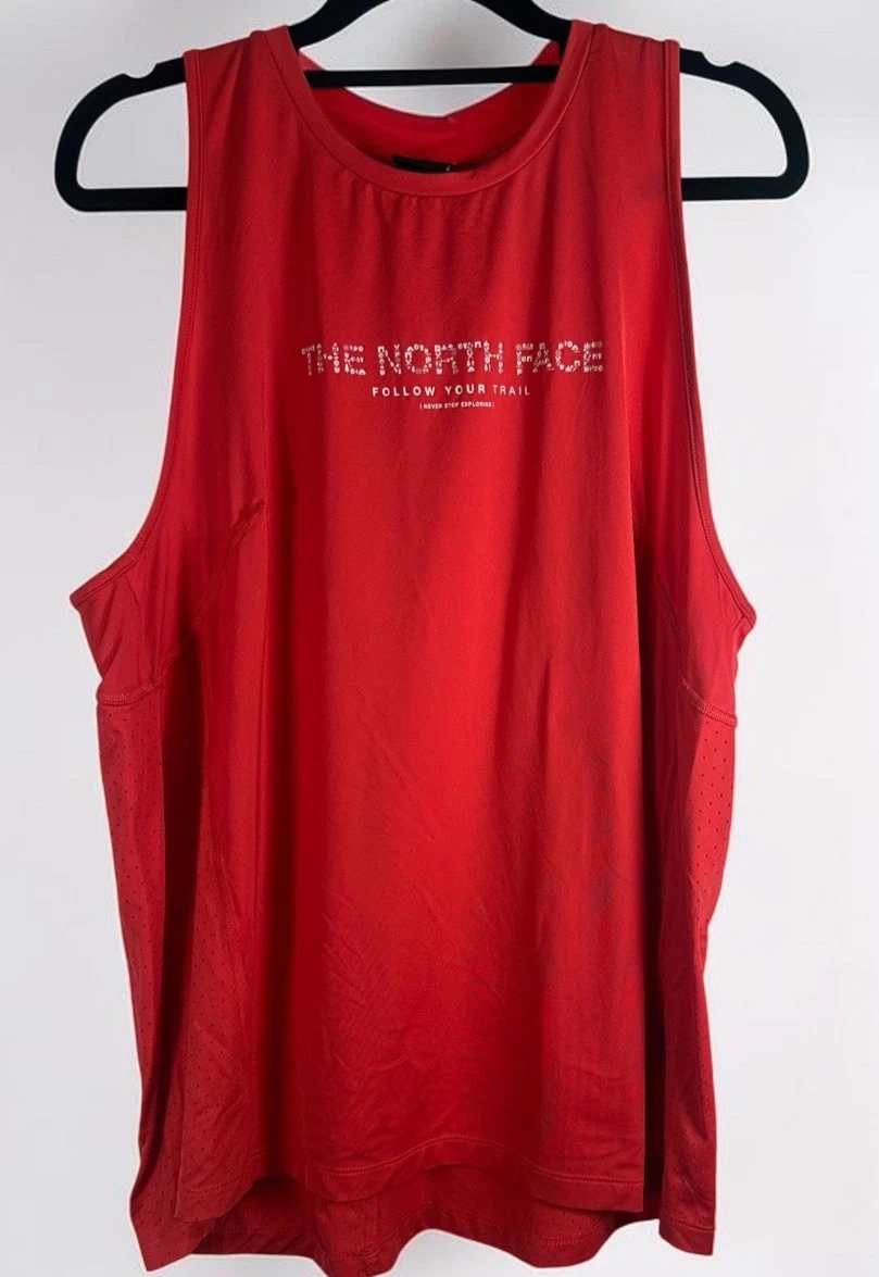 The North Face Women's Follow Your Trail Trail Run Tank Top Red Size L