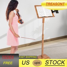 340 Adjustable Height Portable Book Stand Sheet Pro Music Stand W/ Phone Holder
