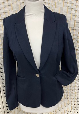 Blazer S.Oliver blau 36 Knopf silberfar., Seitentaschen leichte Schulterpolstern