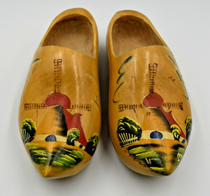 Girls Wooden Shoes From Holland Michigan 1960's