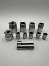Mix Lot Of 12 Snap-on Sockets USA