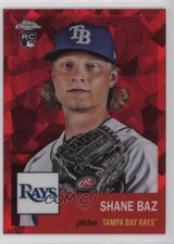 2022 Topps Chrome Platinum Anniversary Red Atomic Refractor /100 Shane Baz 2t1