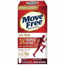 Schiff Move Free Ultra Triple Action Joint Supplement, 75 Tablets, EXP 7/28