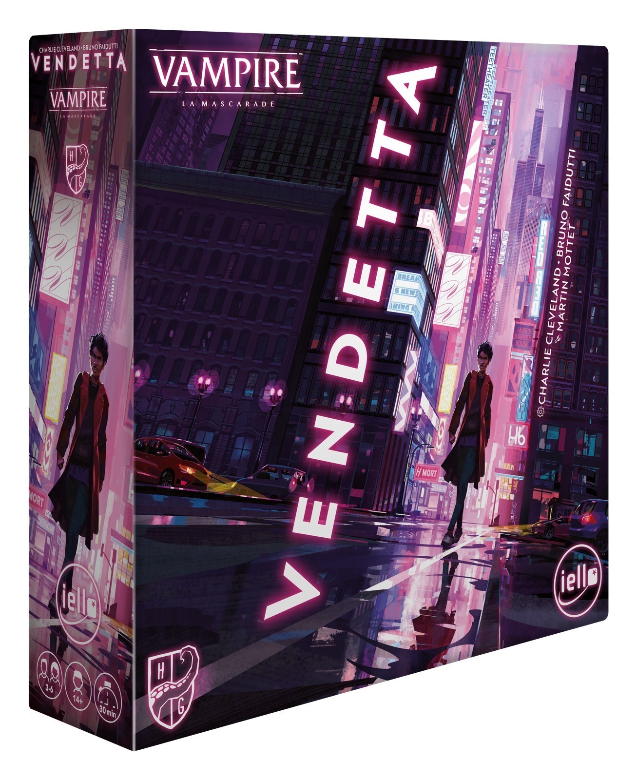 Jeu Vendetta Vampire La Mascarade : jeu de société de stratégie pour 3 à 5 joueurs