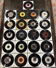 VTG 45 RPM 21 Vinyl Record Lot 60s 70s Soul Funk R&B Pop Rock Classic Oldies Set