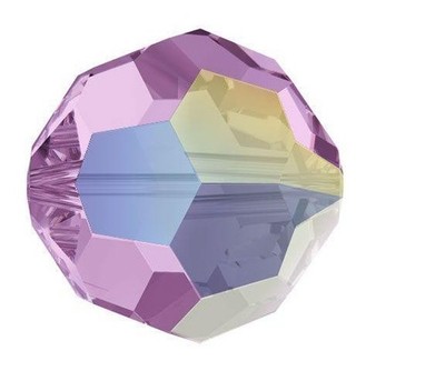 9 SWAROVSKI RUNDE 10mm KRISTALL PERLEN HELL AMETHYST AB SUPER ANGEBOT