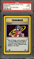 Pokemon PSA 9 Mint 1st Edition Gym Challenge Holo Sabrina 20/132 on eBay