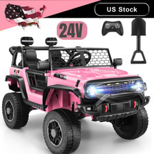Kids Ride On Car w/ Remote Control 24V 4x100W Motors 3 Speeds Boys  Girls Gift