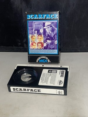Scarface 1932 Betamax Beta Tape MCA B&W 90 Min Vintage Classic